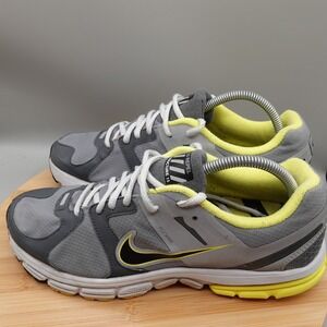 NIKE Shoes Women 11  Zoom Sructure 15 Shield Grey Yellow Running 472516-001 Flaw